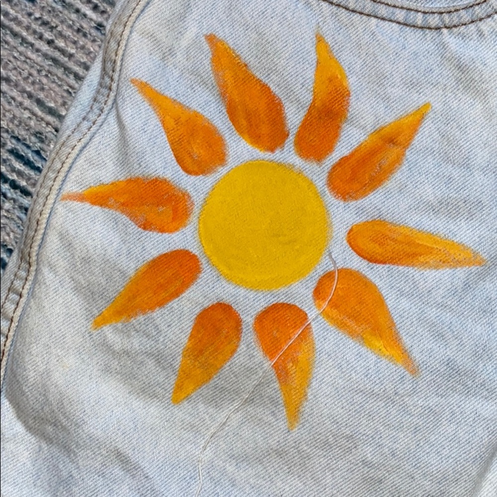 Vintage hand painted bow shorts - Picture 3 of 8